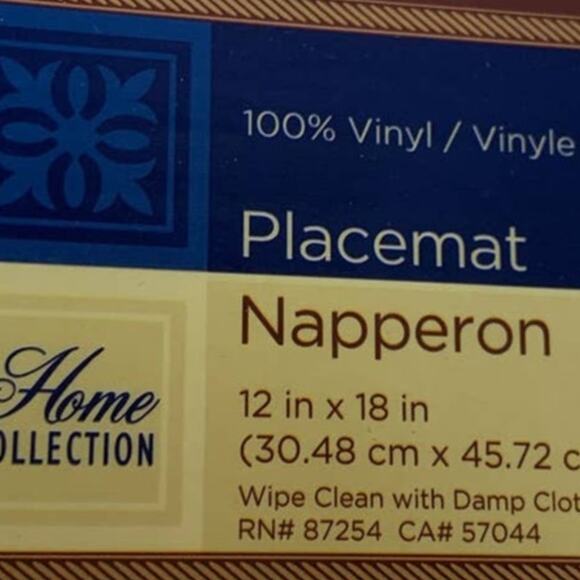 12 Home Collection Wine Bottle Cork Grapes French Vineyard Vinyl Placemats - Picture 6 of 6